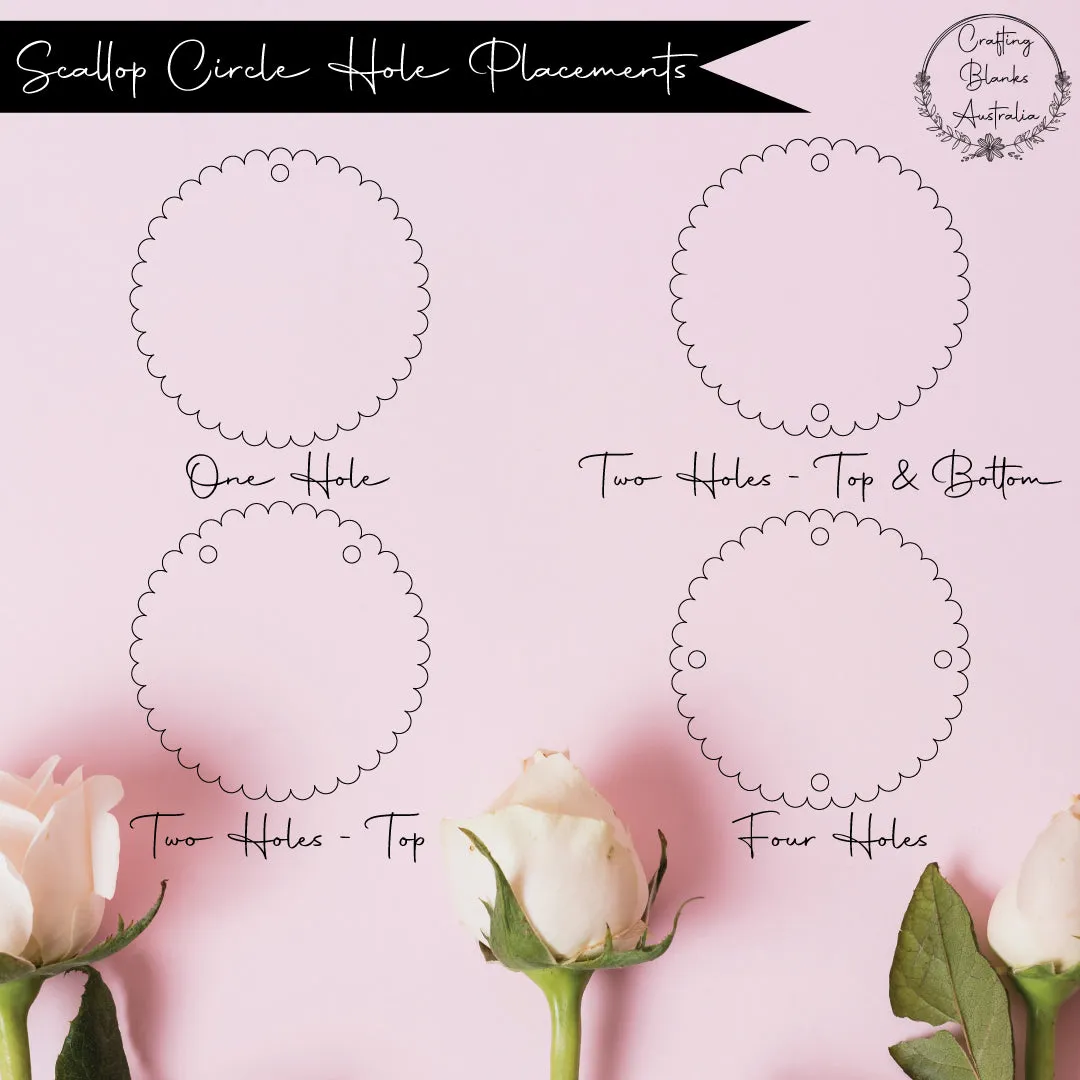 Scallop Circle • Blank Shape • 30mm