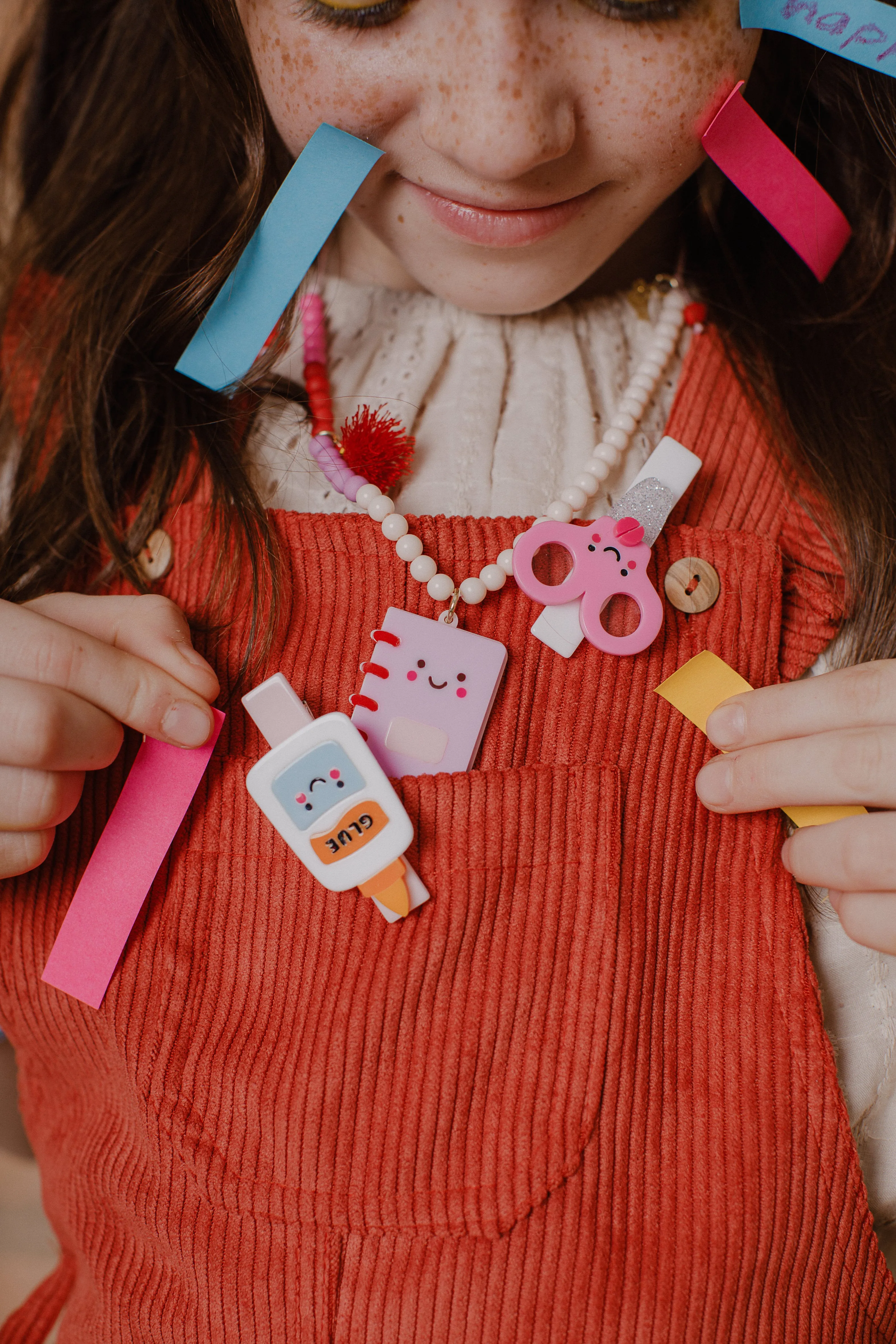 Scissor & Glue Perfect Pair Pink Blue Hair Clips - BTS
