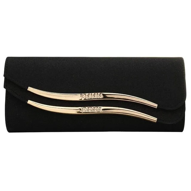 Sequined Clutch Bag Chic Evening Handbag Shoulder Bag with Chain Strap