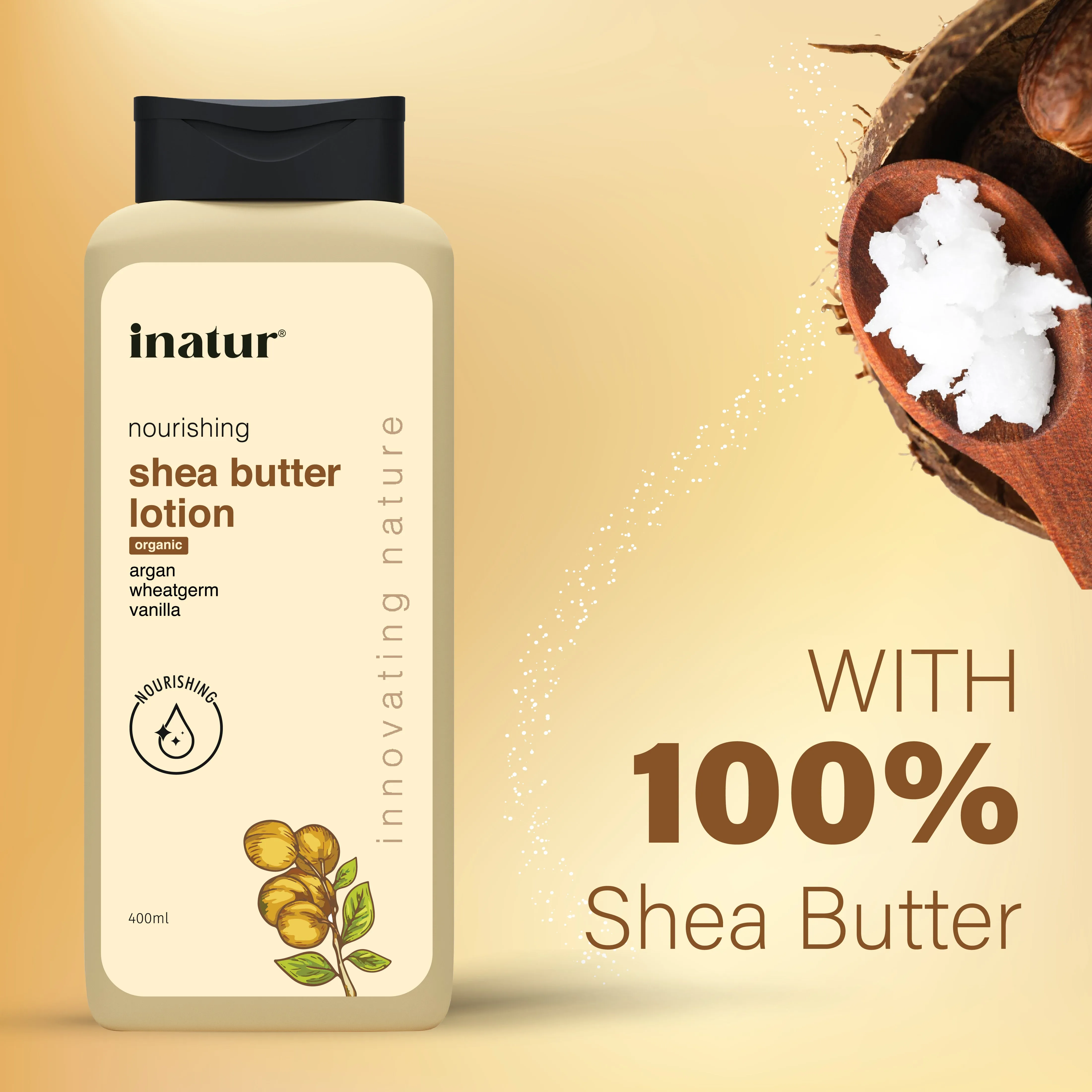Shea Butter Lotion - Lightweight & Non-Greasy Daily Moisturizer for Face & Body - Kids Safe