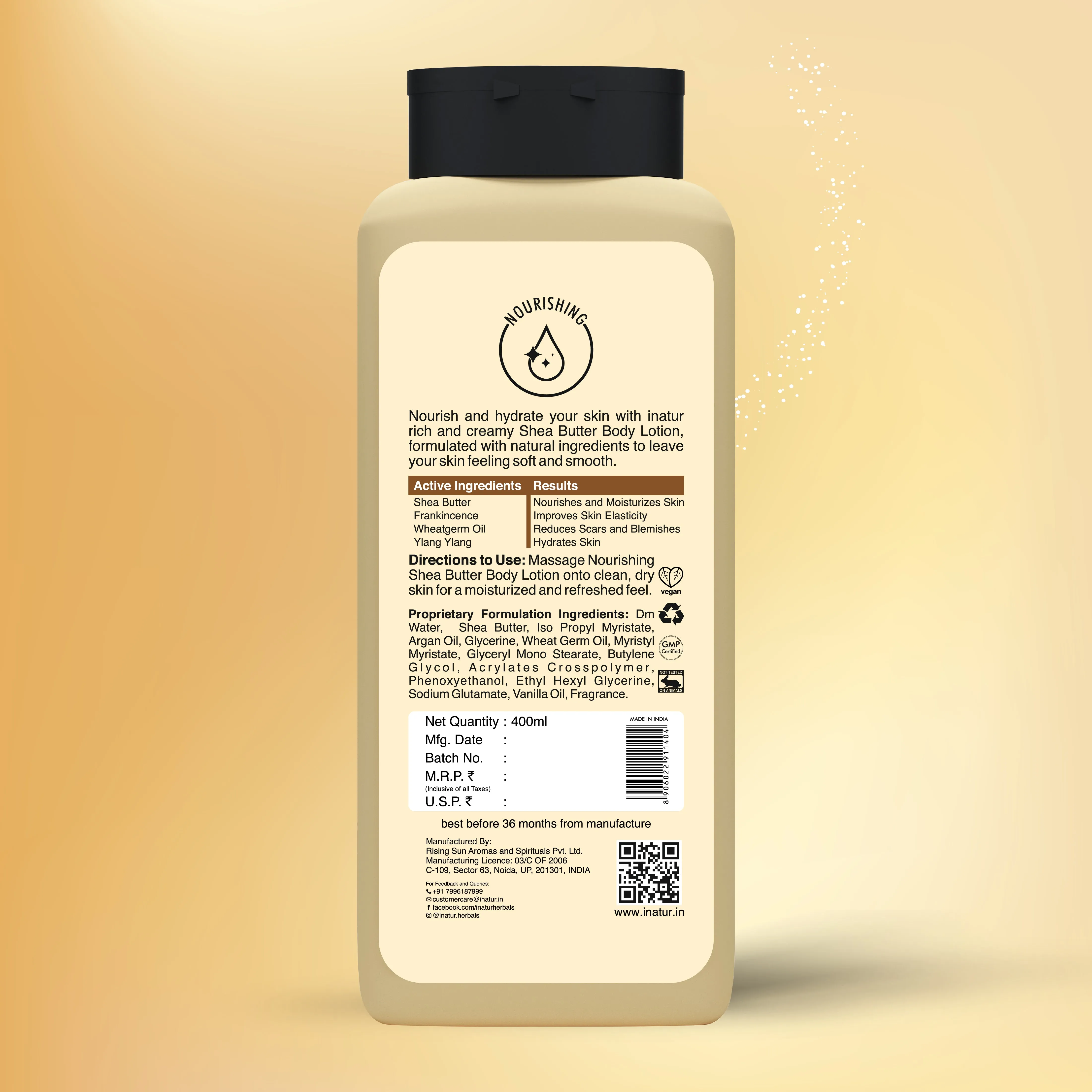 Shea Butter Lotion - Lightweight & Non-Greasy Daily Moisturizer for Face & Body - Kids Safe