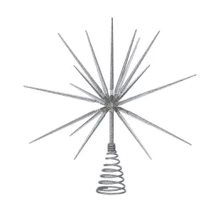 Silver Burst Tree-Topper,15"H