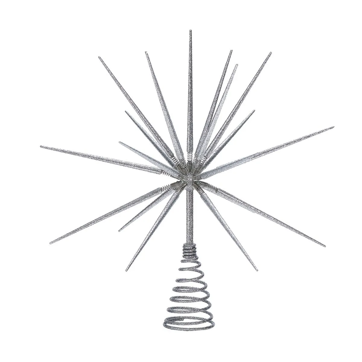 Silver Burst Tree-Topper,15"H