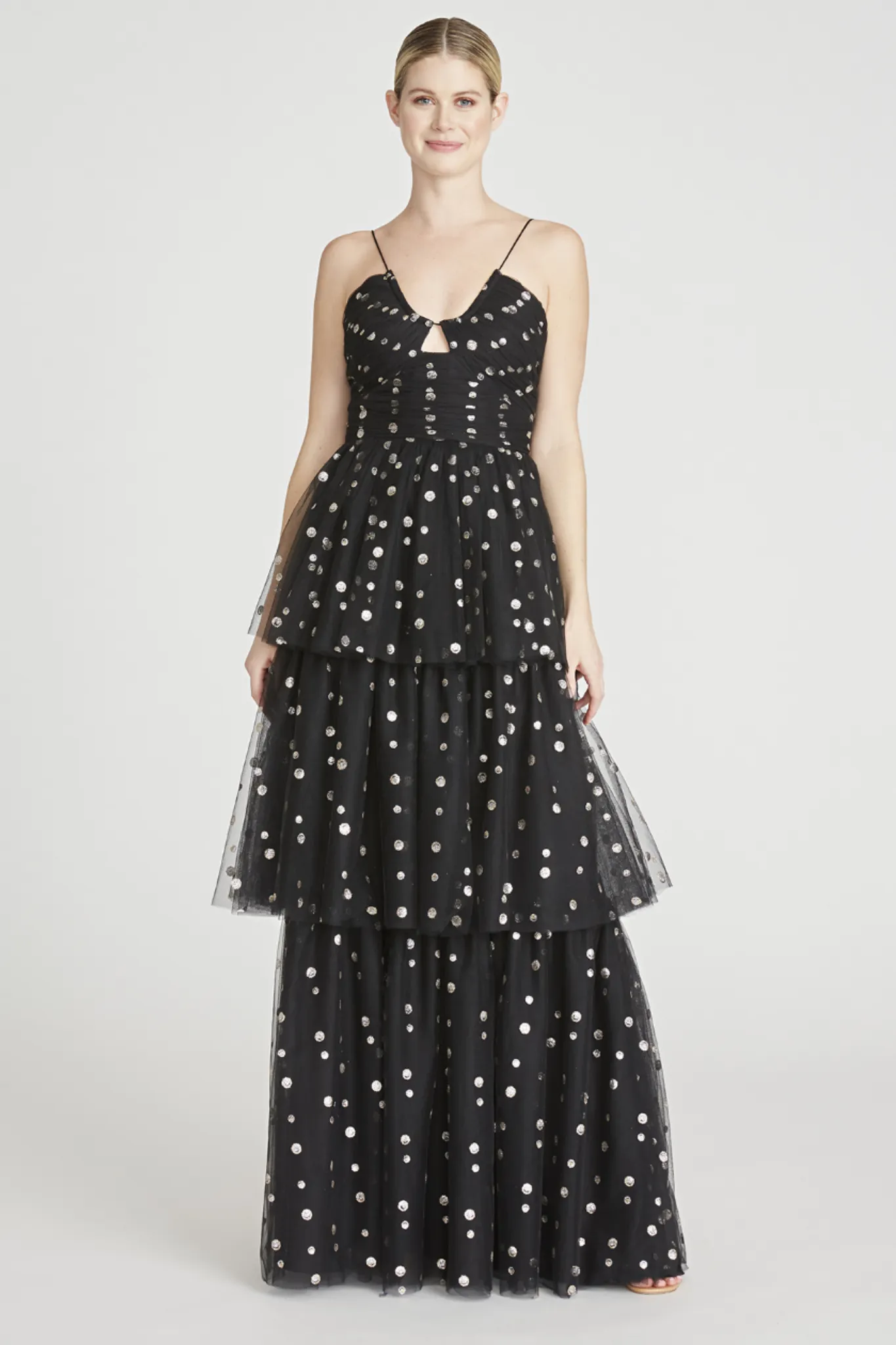 Skyfall Tiered Gown by ML Monique Lhuillier - RENTAL