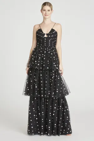 Skyfall Tiered Gown by ML Monique Lhuillier - RENTAL