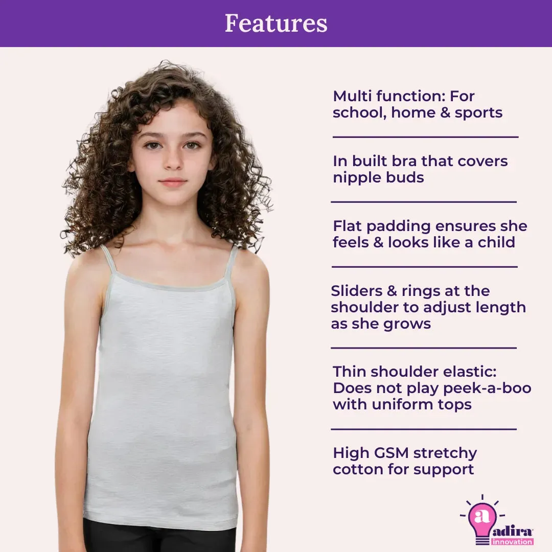 Slips For Teens | Flat Padding | Covers Nipple Buds | Confidence For Puberty | Pack Of 4