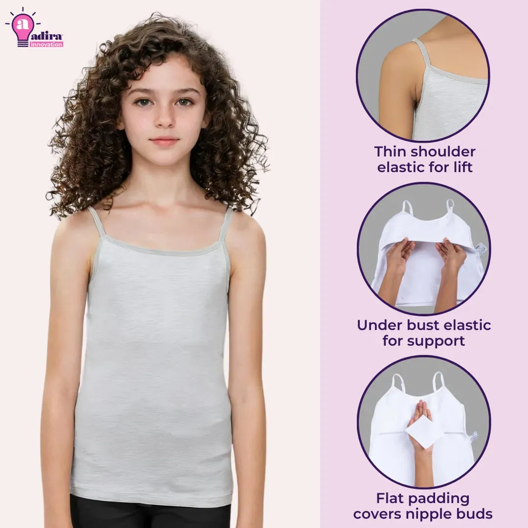 Slips For Teens | Flat Padding | Covers Nipple Buds | Confidence For Puberty | Pack Of 4