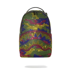 SprayGround Men Trinity Inverted Reality Backpack (Rainbow Camo)
