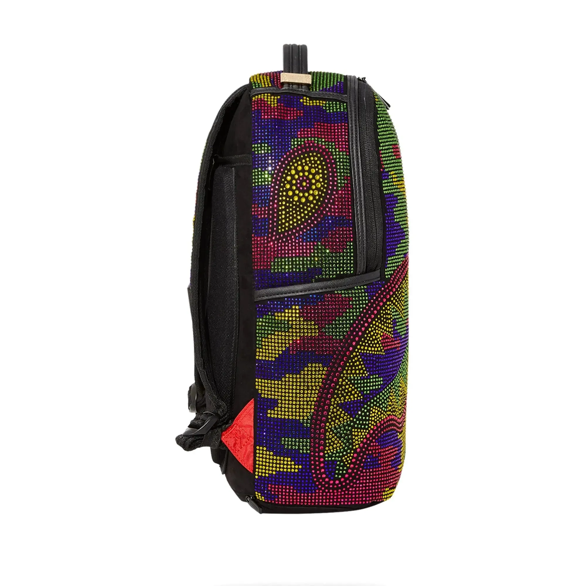 SprayGround Men Trinity Inverted Reality Backpack (Rainbow Camo)