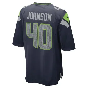 S.Seahawks #40 Darryl Johnson College Navy Game Player Jersey Stitched American Football Jerseys