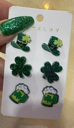 St. Pats 3 Pack of Earrings