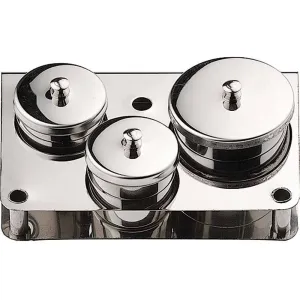Stainless Steel Dappen Dish 3 Pieces - Maintains Professional Appearance - Set