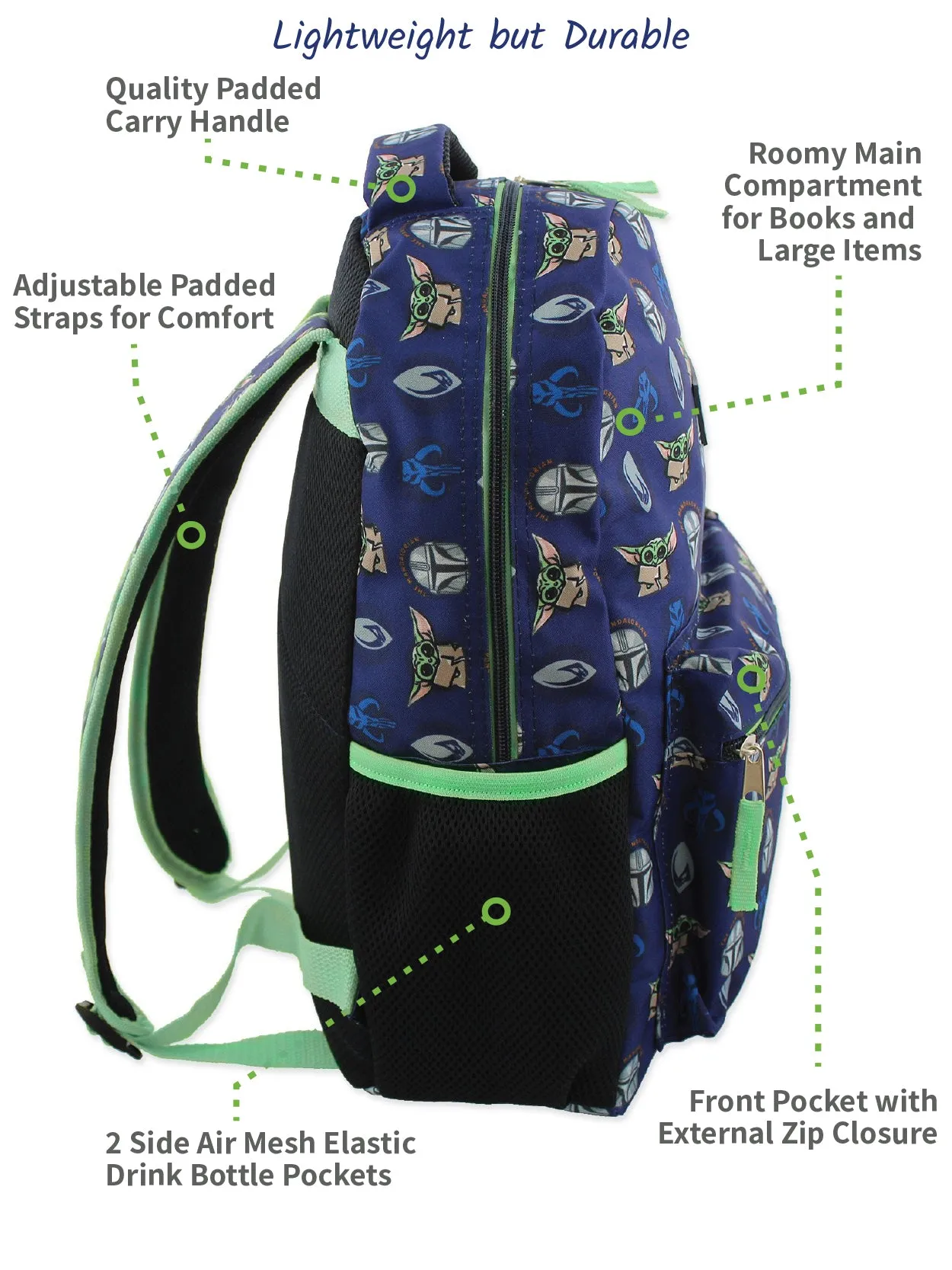 Star Wars Mandalorian 16" School Backpack