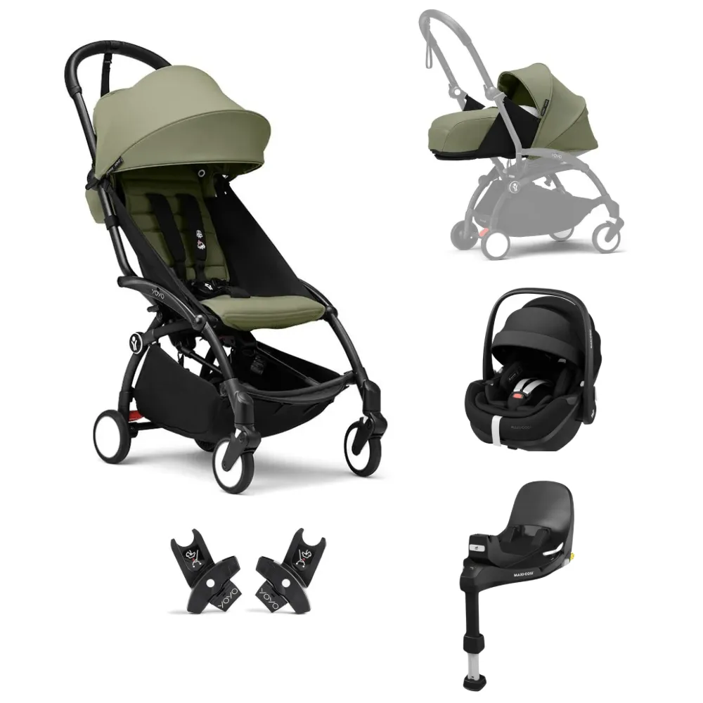 Stokke YoYo3 0 , 6  & Maxi Cosi Pebble 360 Pro Bundle