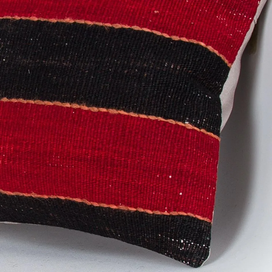 Striped Multiple Color Kilim Pillow Cover 16x16 7481