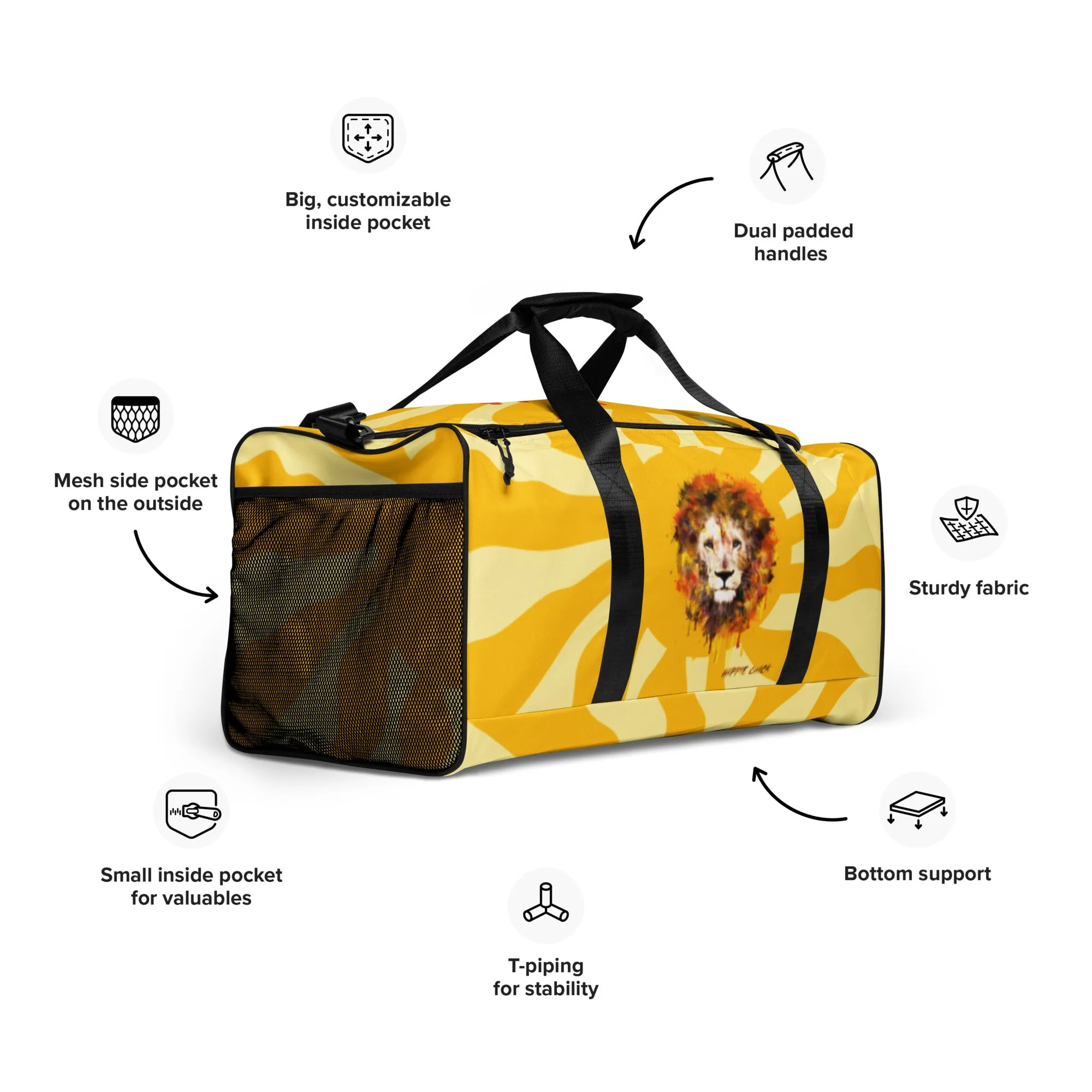 Sunshine Duffle Bag - OG Hippie Dude