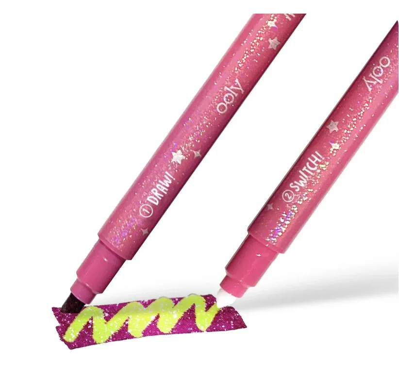 Switch-Eroo Sparkle Glittery Color Changing Markers