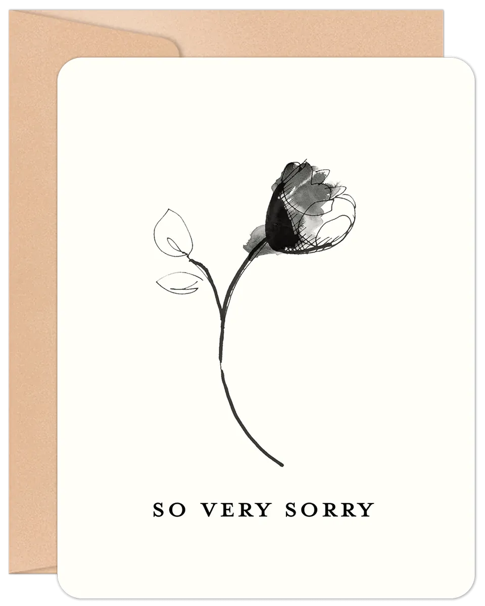 Sympathy Card - So Very Sorry
