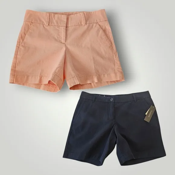 Talbots Shorts Womens 2P The Weekend And Daily Chino Tailored Stretch Lot Of 2