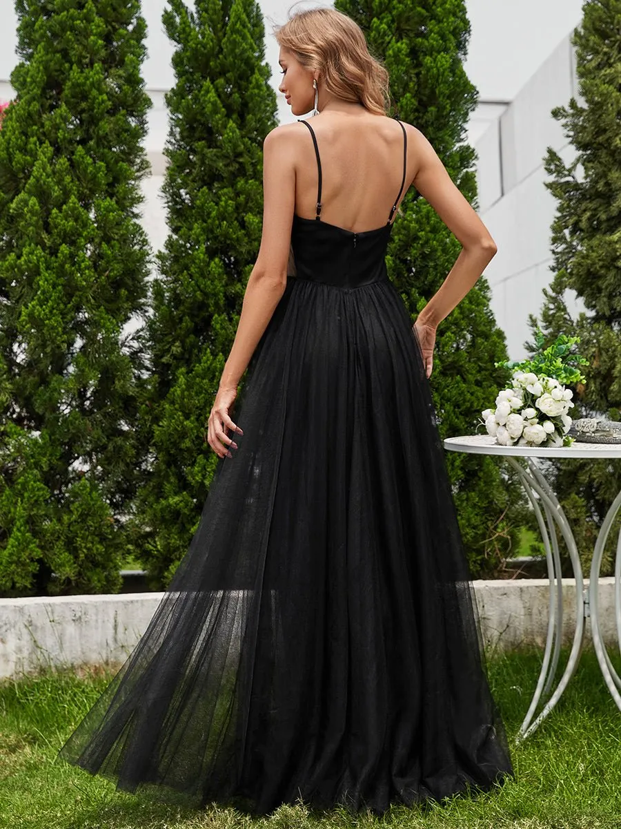 Taree black beaded tulle ball gown s8-10 Express NZ wide