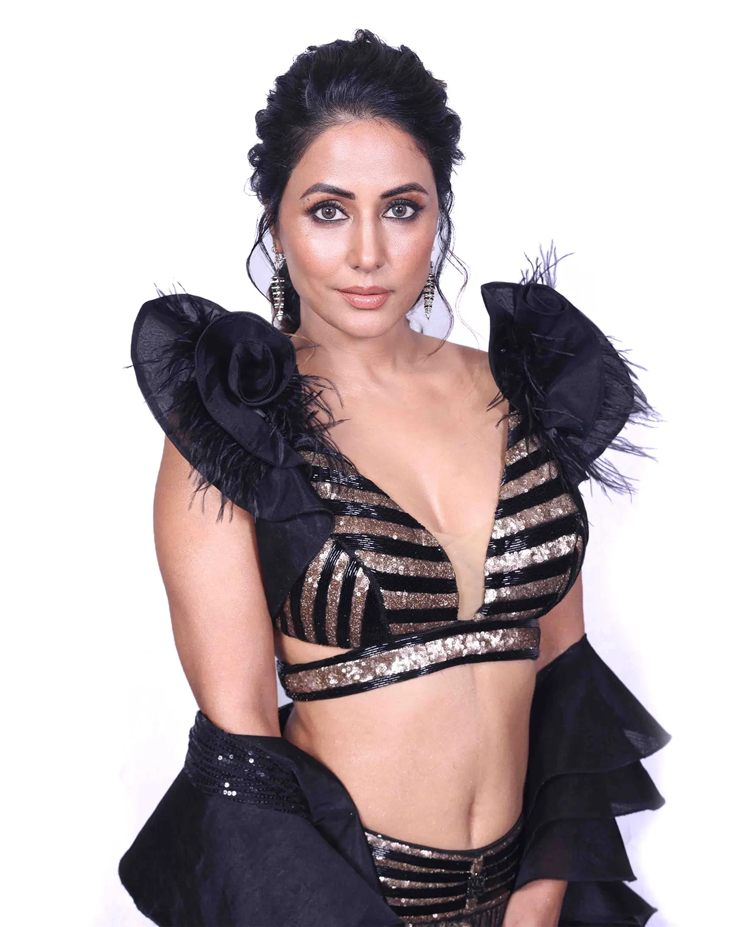 The Black and Gold Lehenga