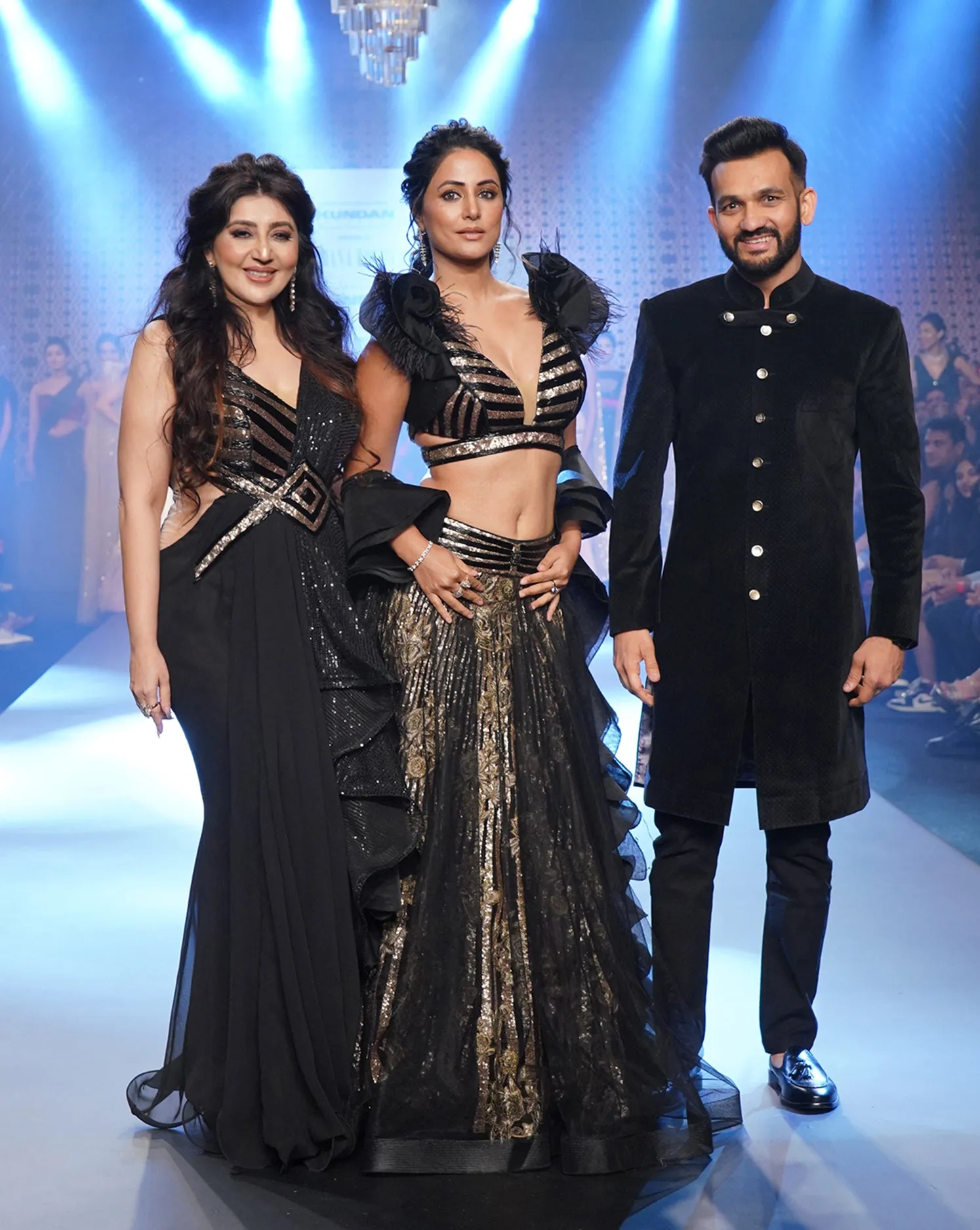 The Black and Gold Lehenga