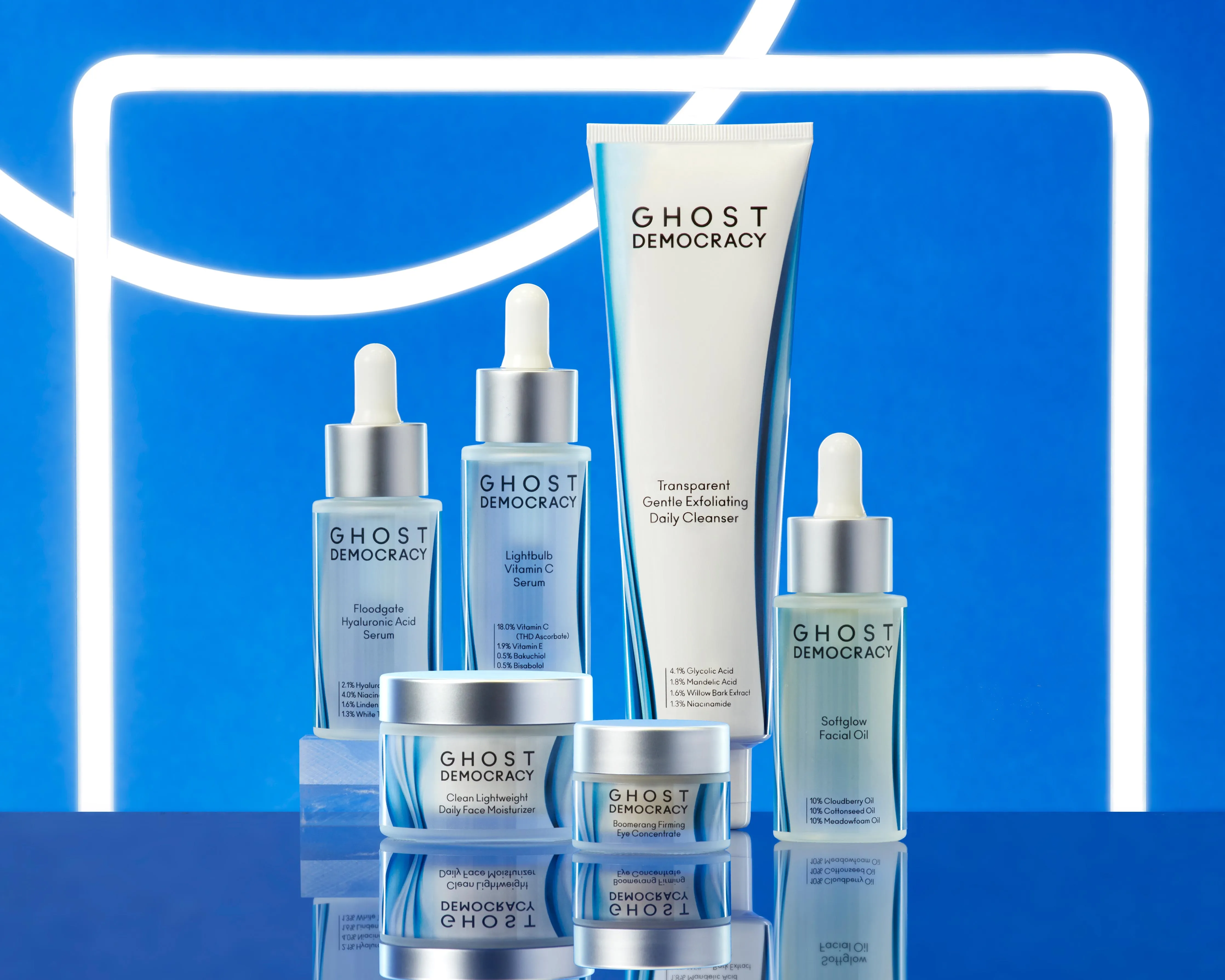 The Clean(er) Collection: Cleanser, 2 Serums, Moisturizer, Facial Oil
