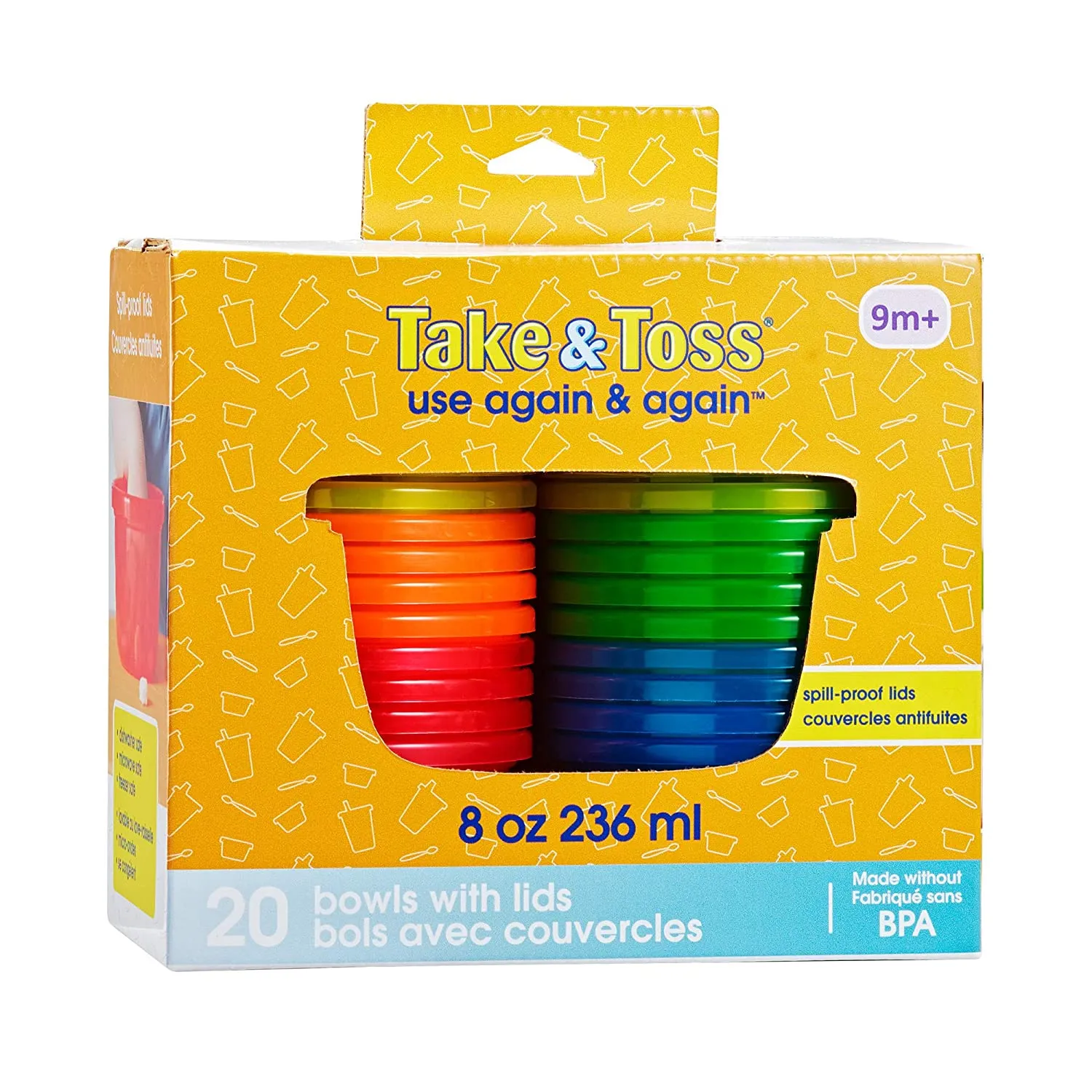 The First Years Take & Toss 8oz Bowls (20-Pack) 9m 
