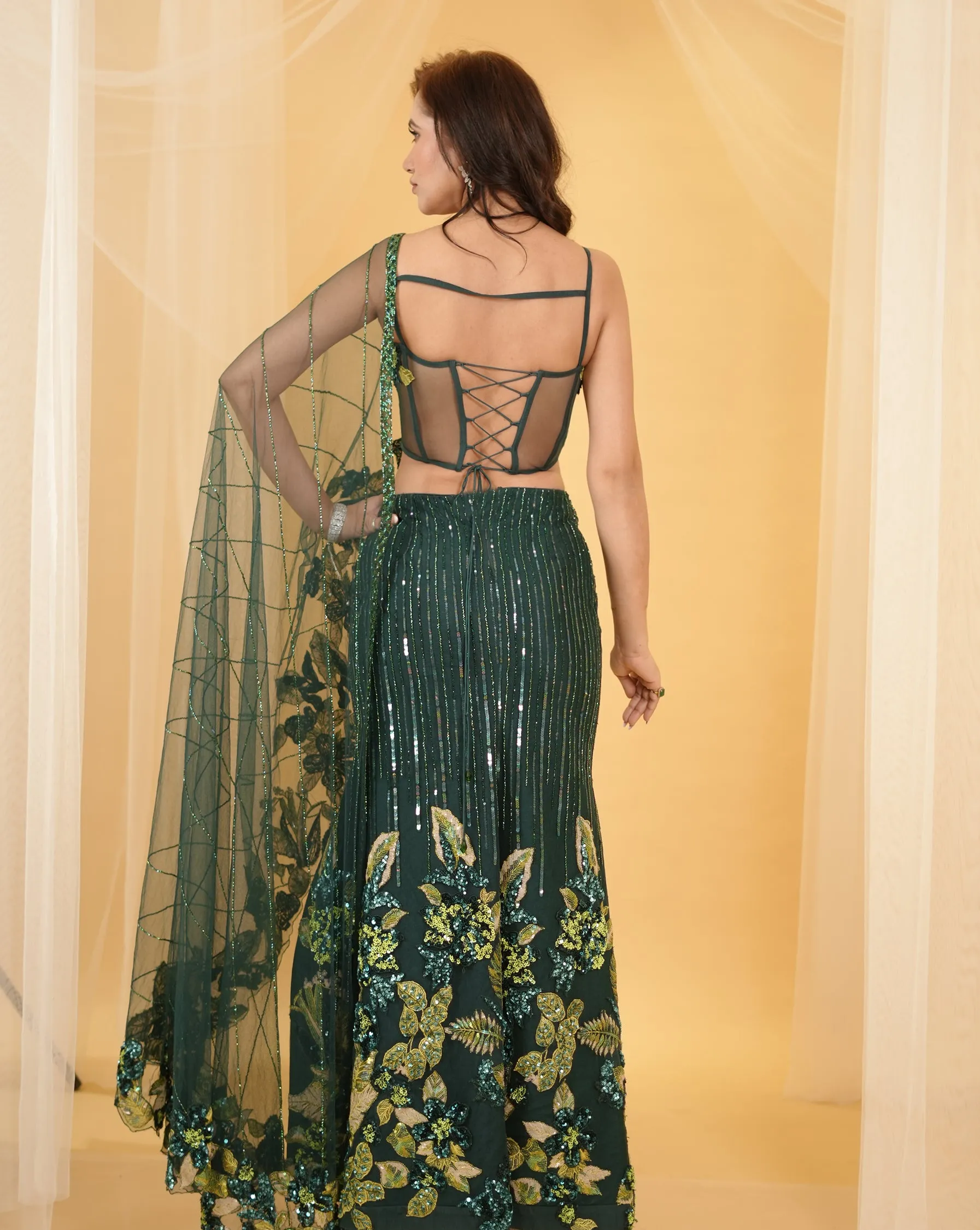 The Forest Slit Lehenga