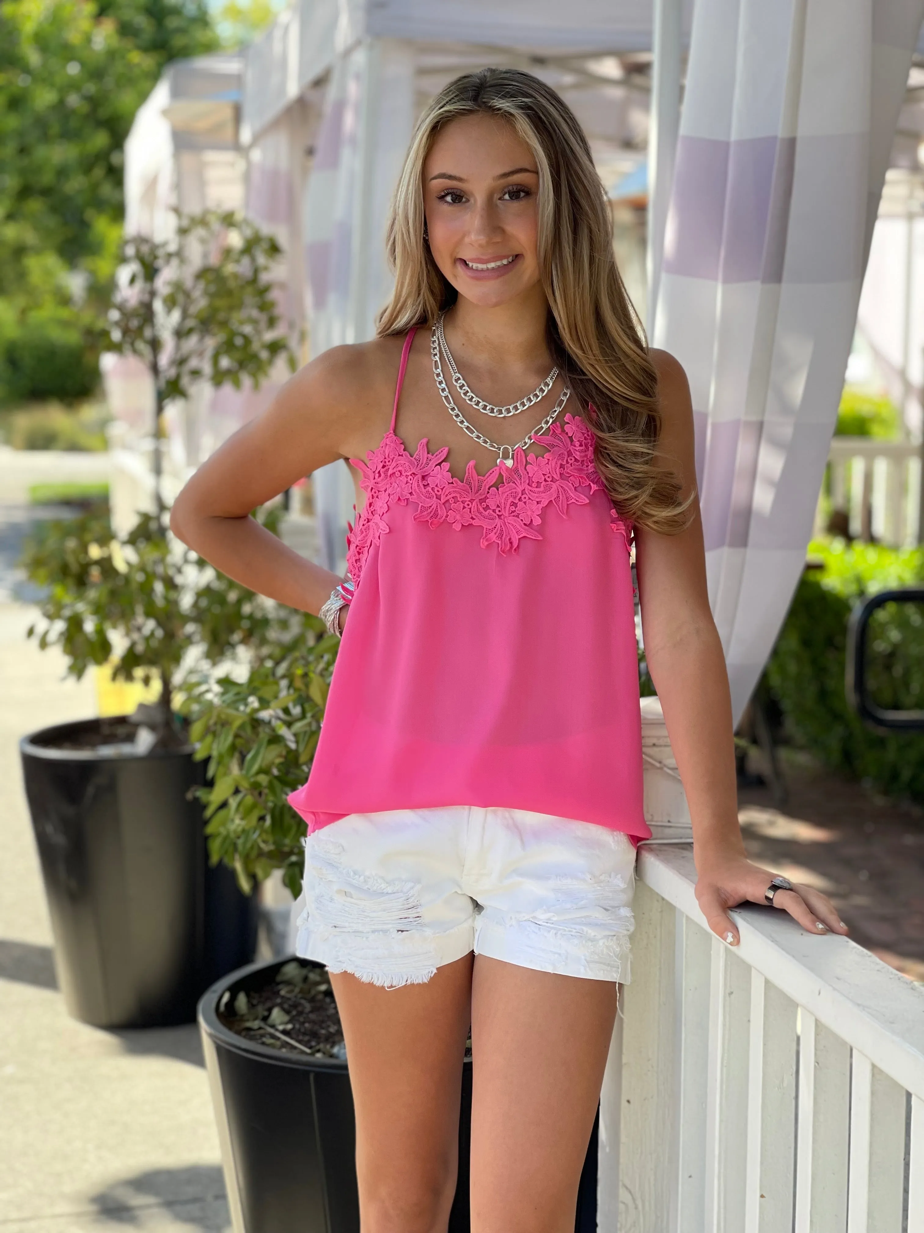 The Lacey Top-Pink