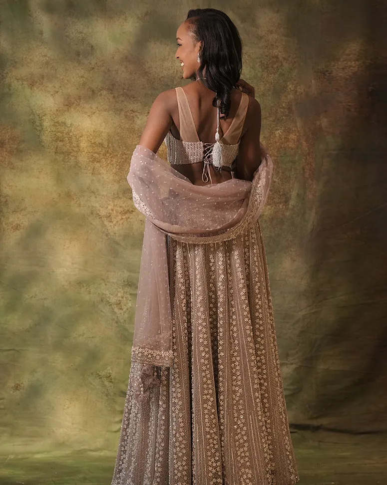 The Lilac Pearl Lehenga