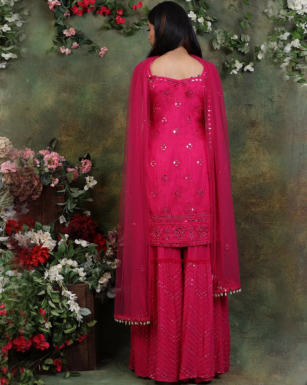 The Pink Kurta Sharara