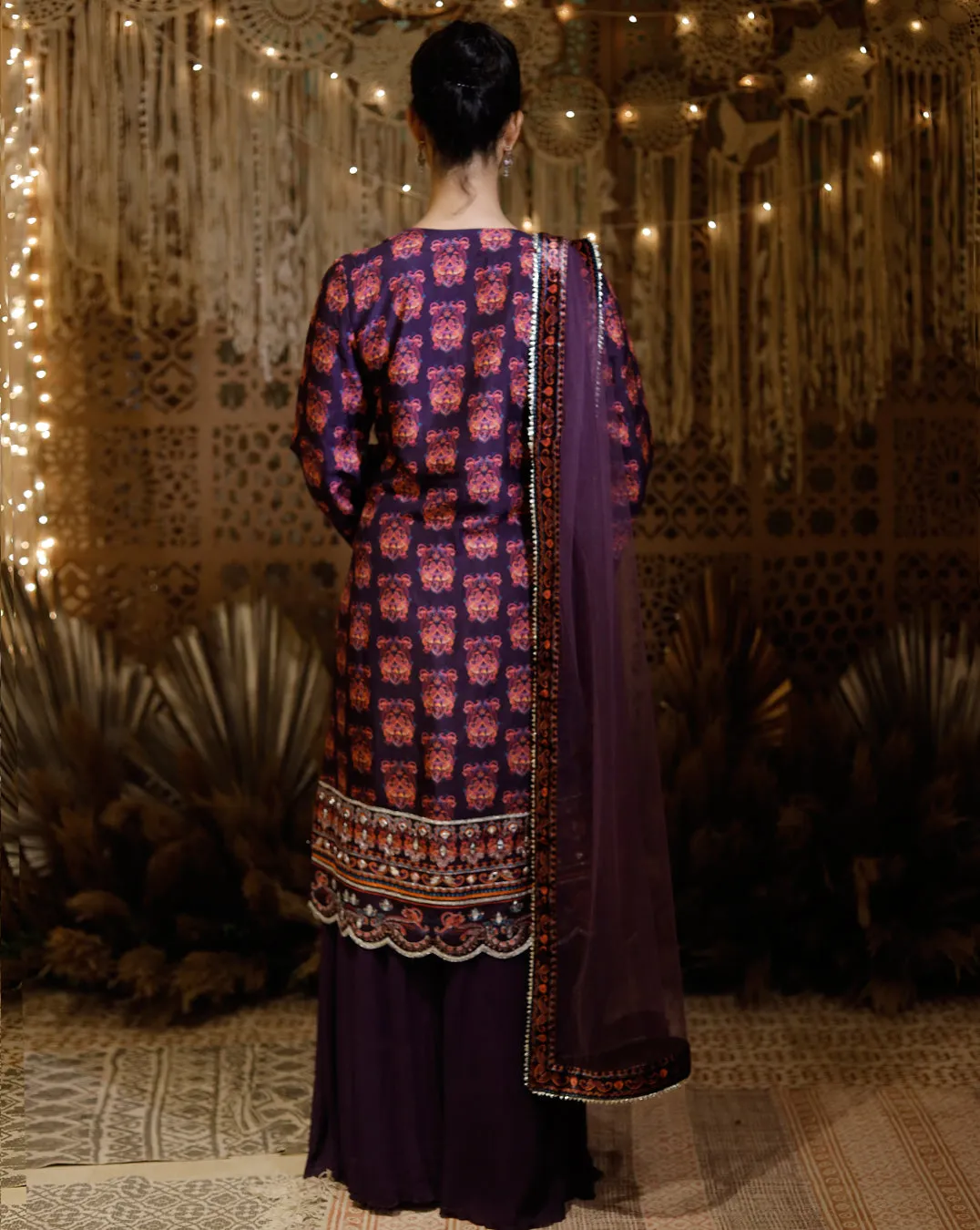 The Purple Kurta Set