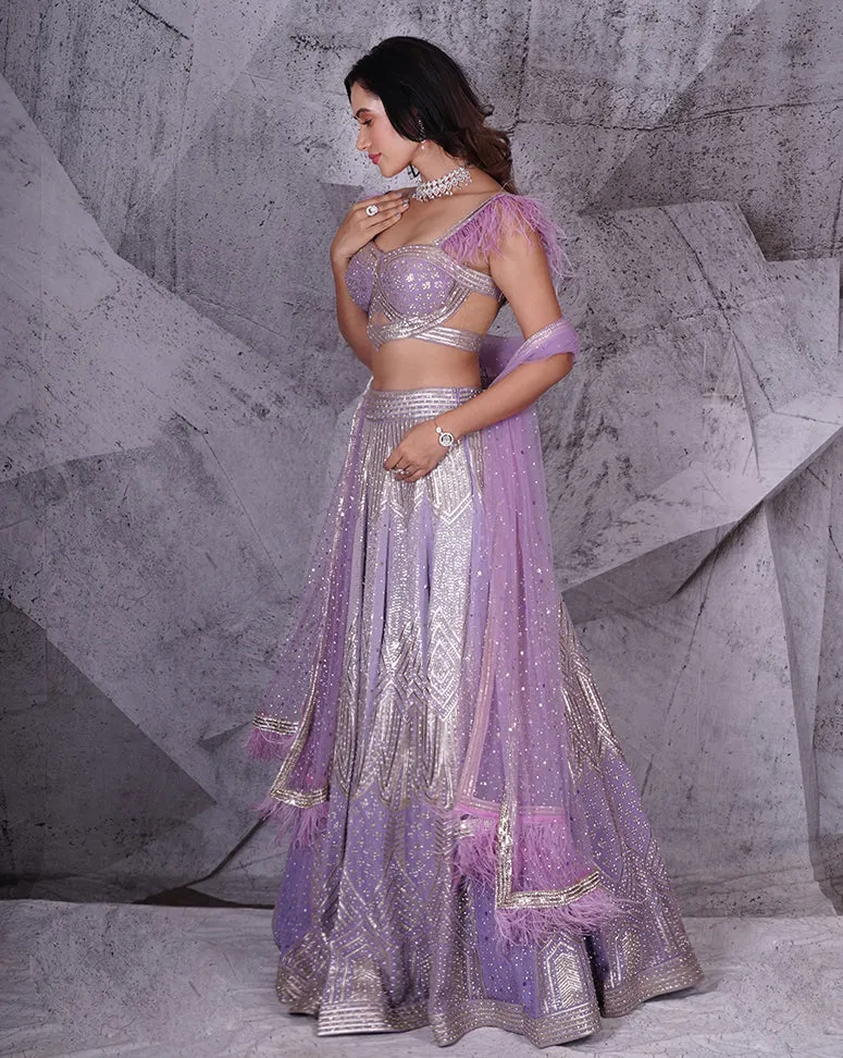 The Spree Lavender Lehenga