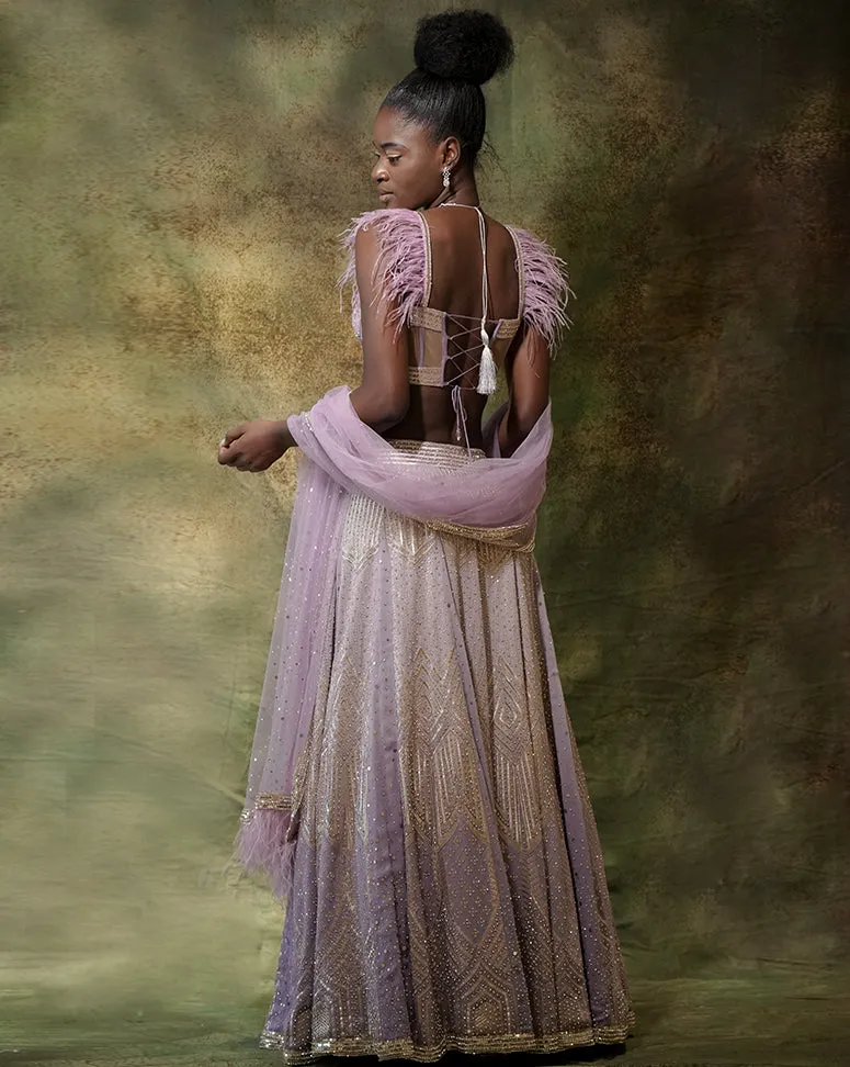 The Spree Lavender Lehenga
