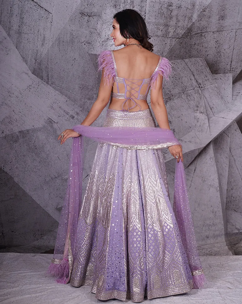 The Spree Lavender Lehenga