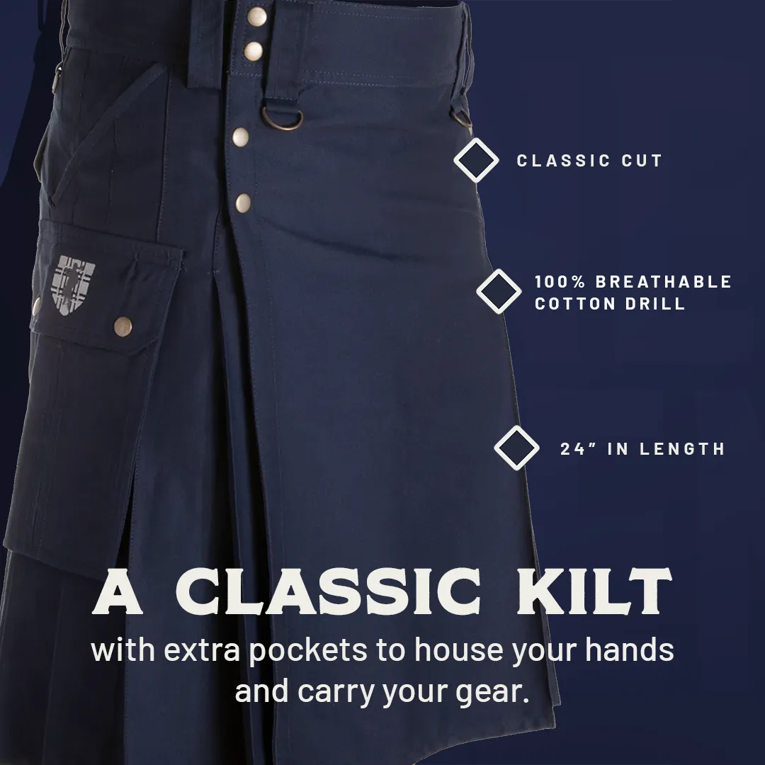 The Stowaway Kilt - Black