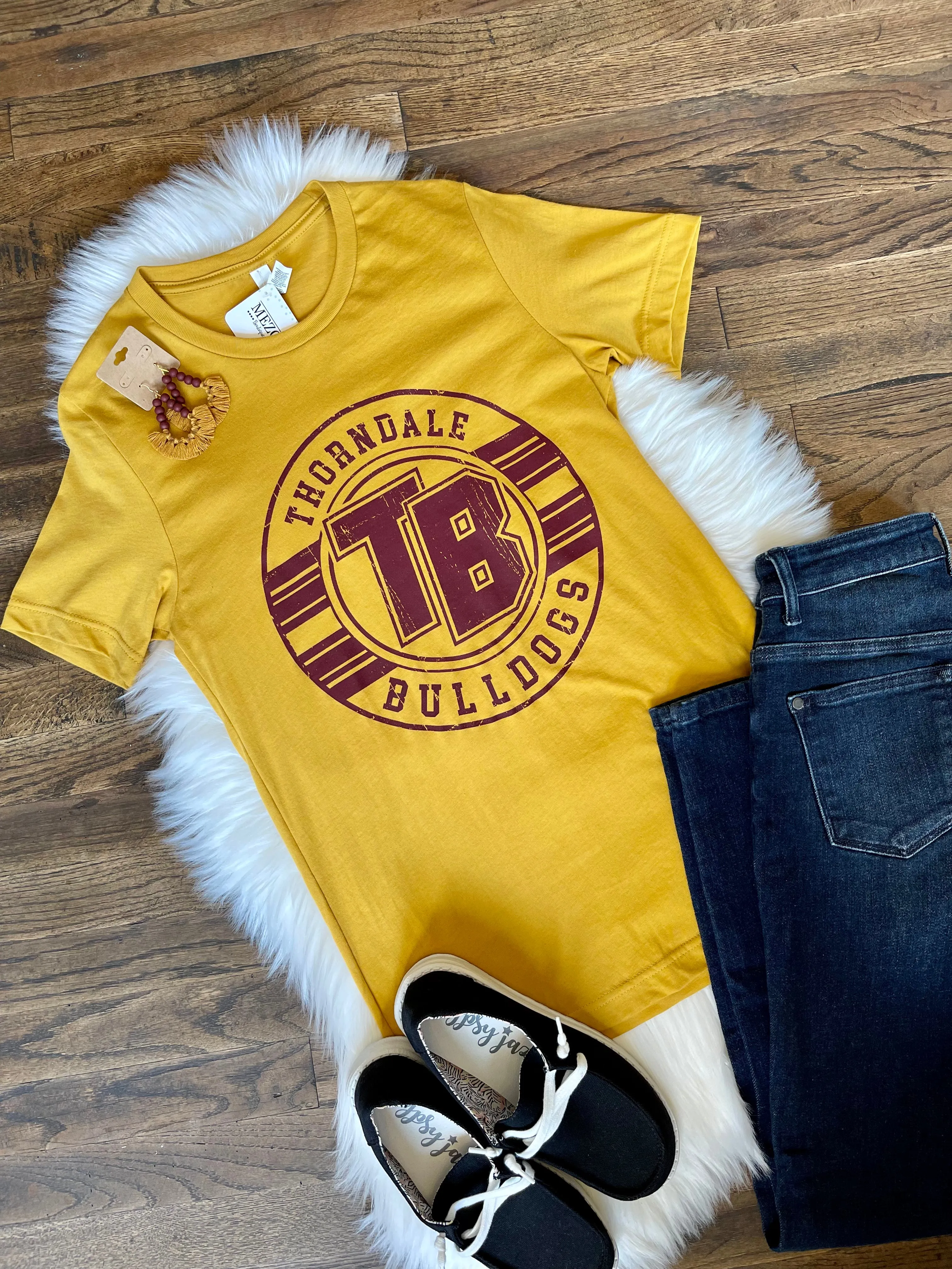 Throw Back School Spirit Tee || Thorndale Bulldogs