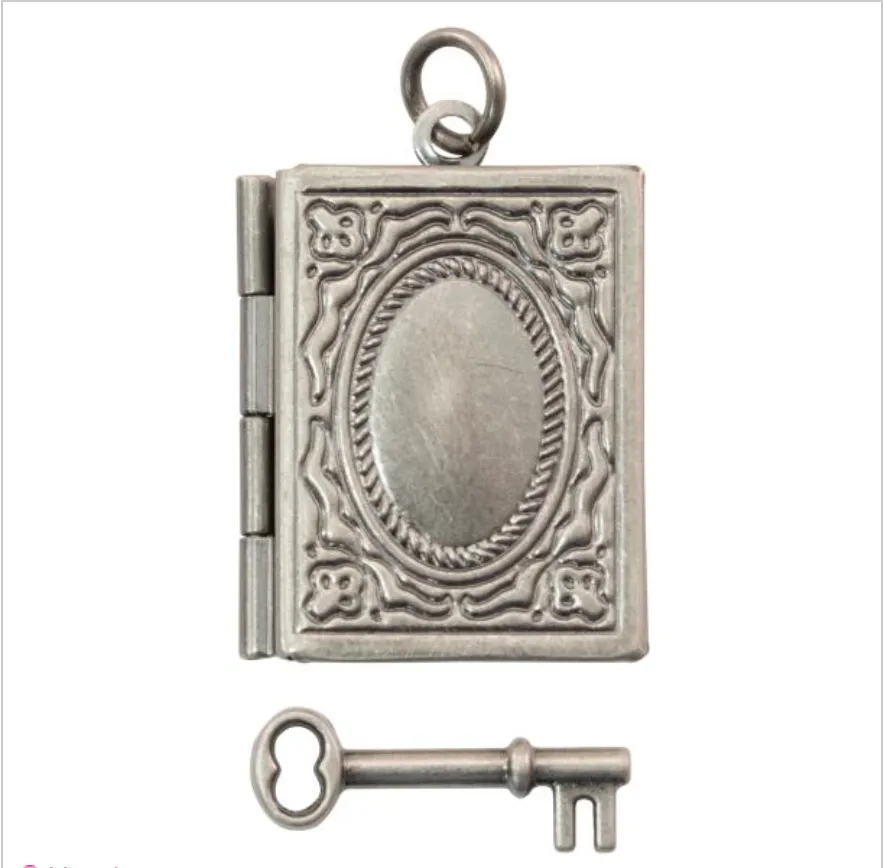 Tim Holtz Book & Key Assemblage Lockets {G218}