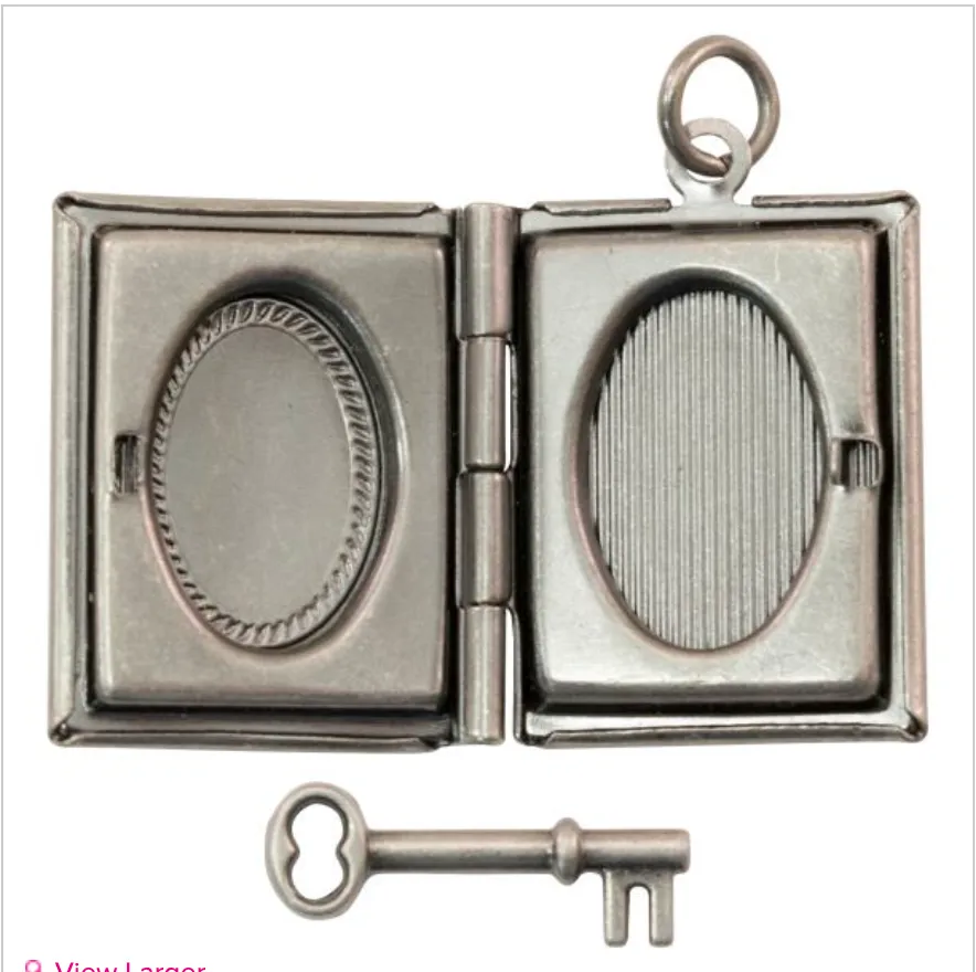 Tim Holtz Book & Key Assemblage Lockets {G218}