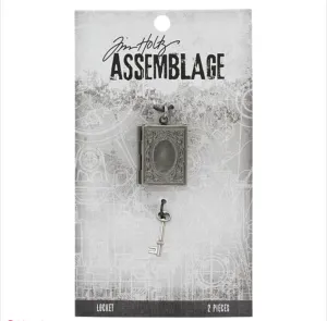 Tim Holtz Book & Key Assemblage Lockets {G218}