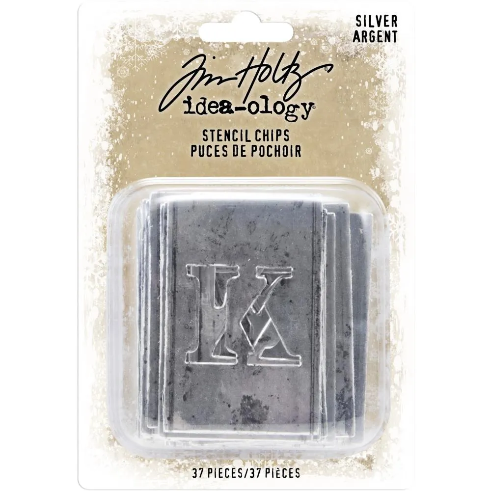 Tim Holtz Idea-ology  Stencil Chips - Silver