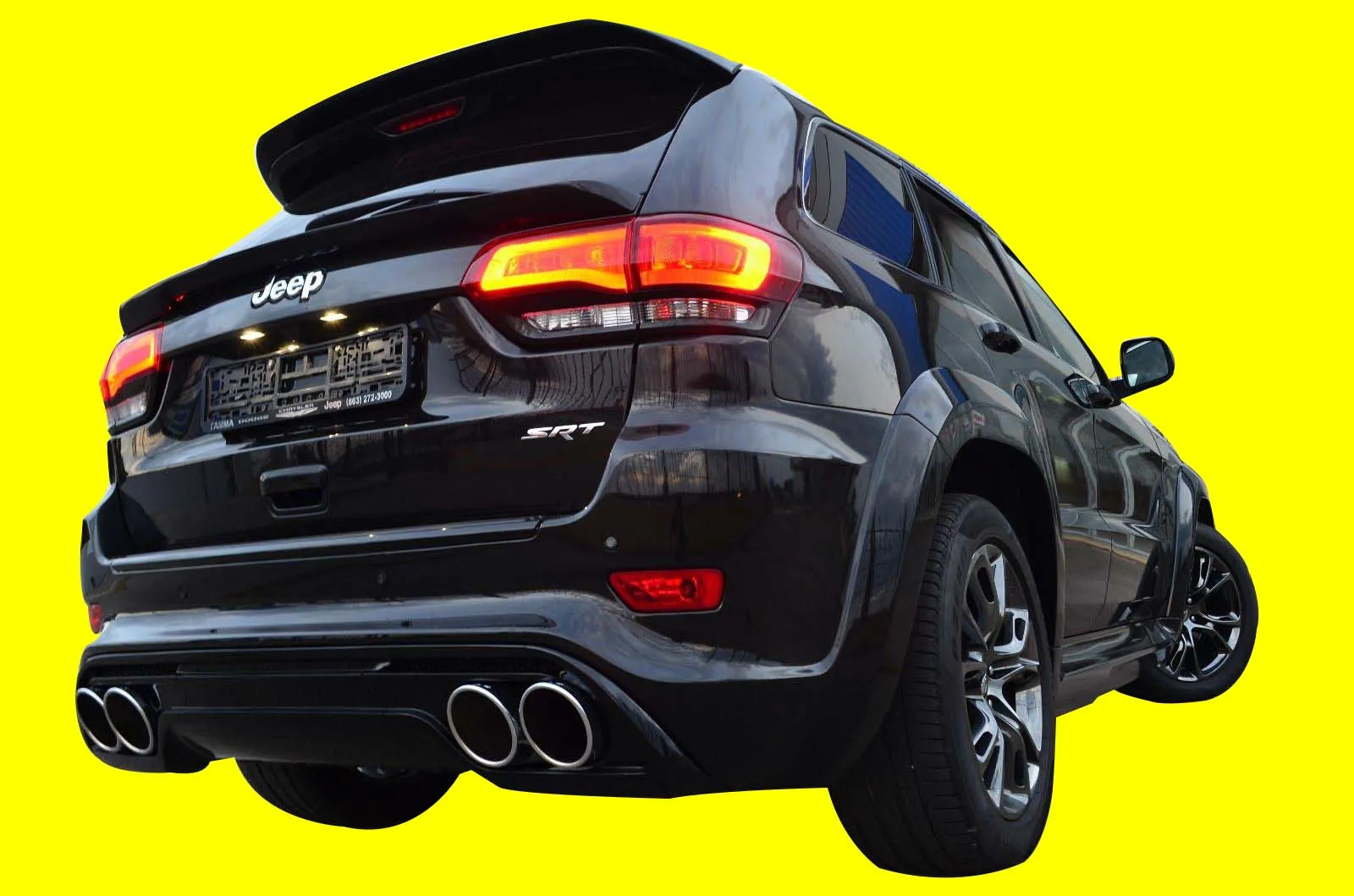 Top and Mid spoilers for Fits: Jeep Grand Cherokee WK2 SRT8/Laredo 2011-2017