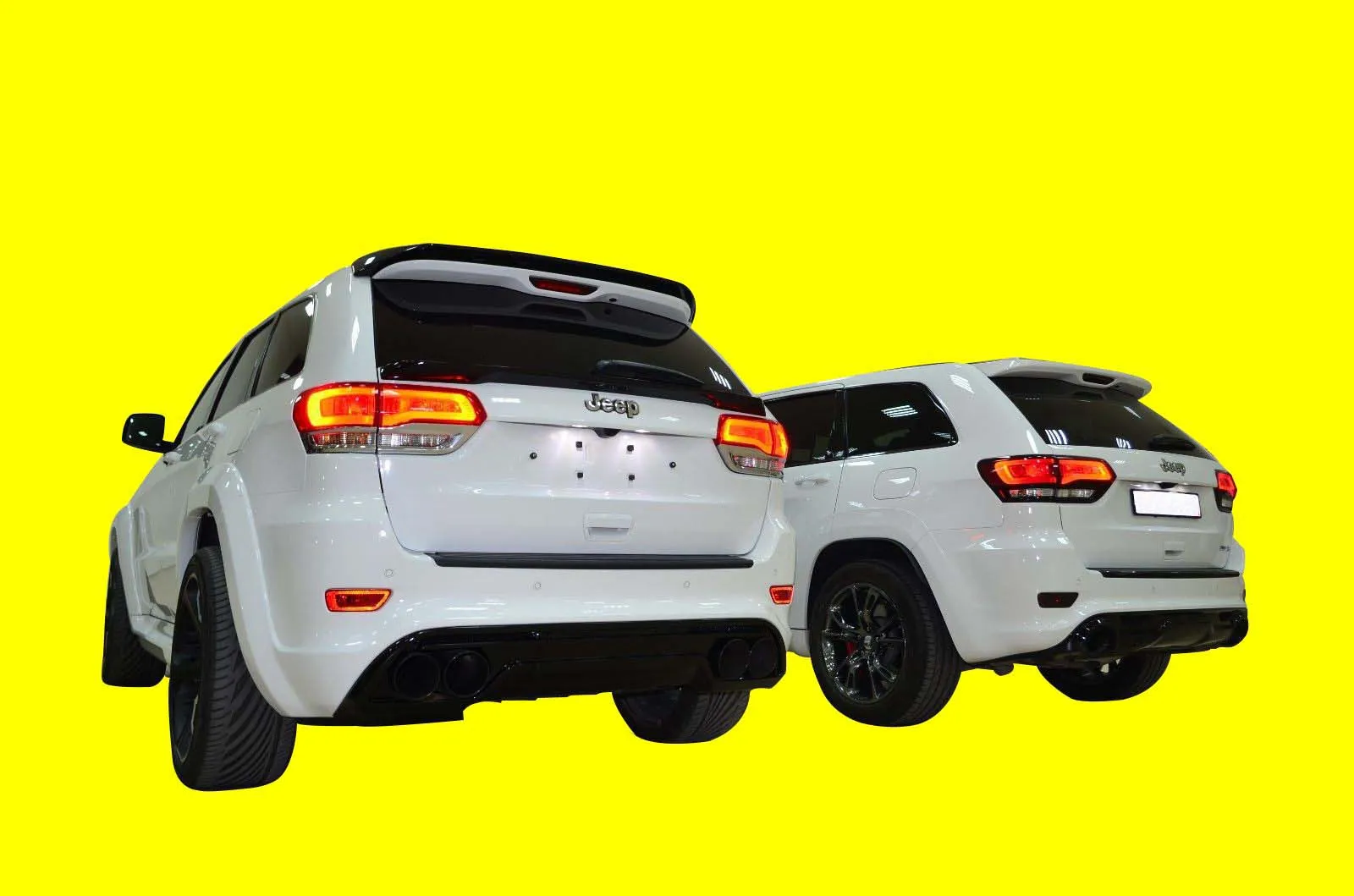 Top and Mid spoilers for Fits: Jeep Grand Cherokee WK2 SRT8/Laredo 2011-2017