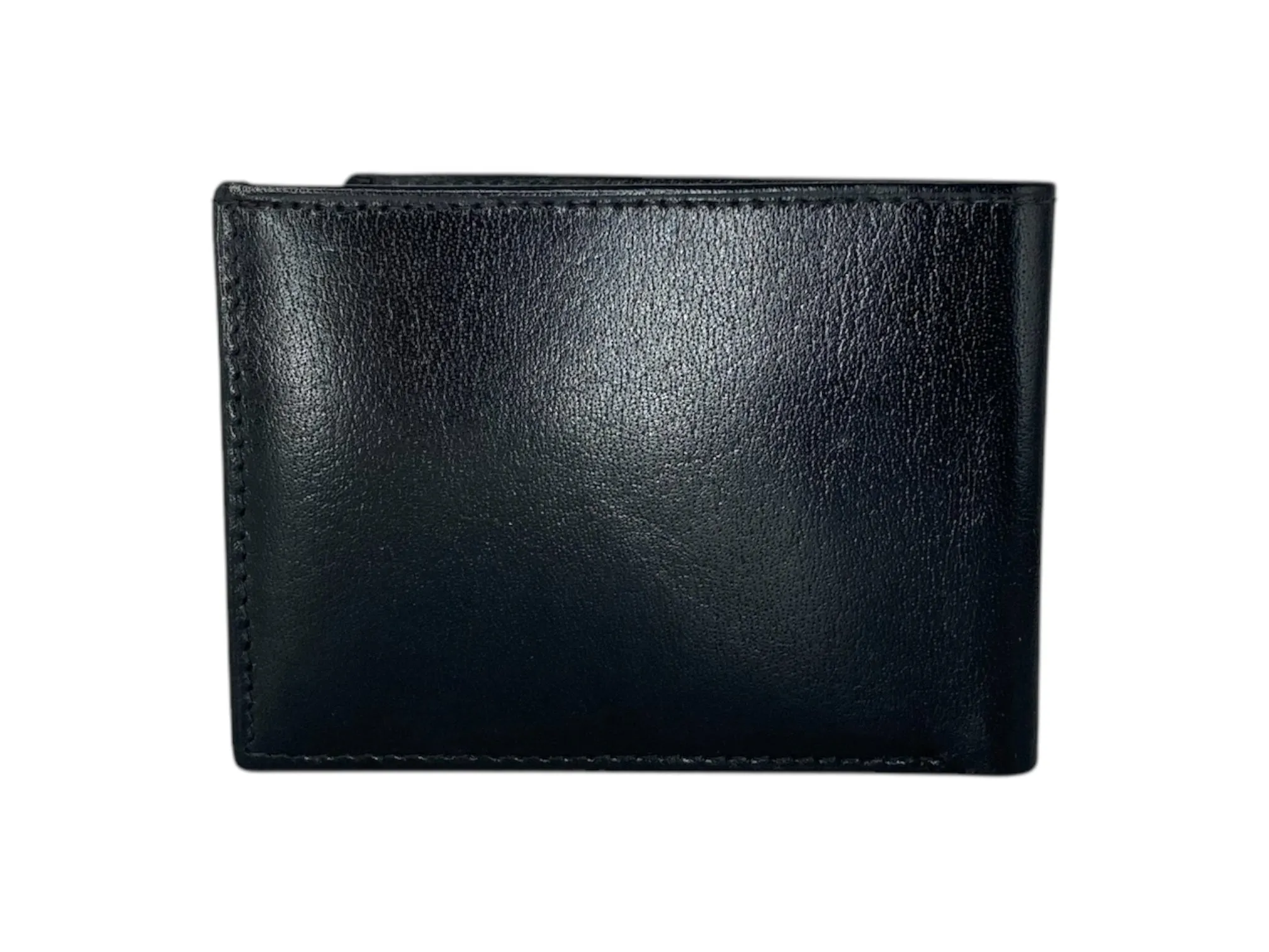 Top Grain Slim & Compact Leather  Billfold Wallet # 1586[B]