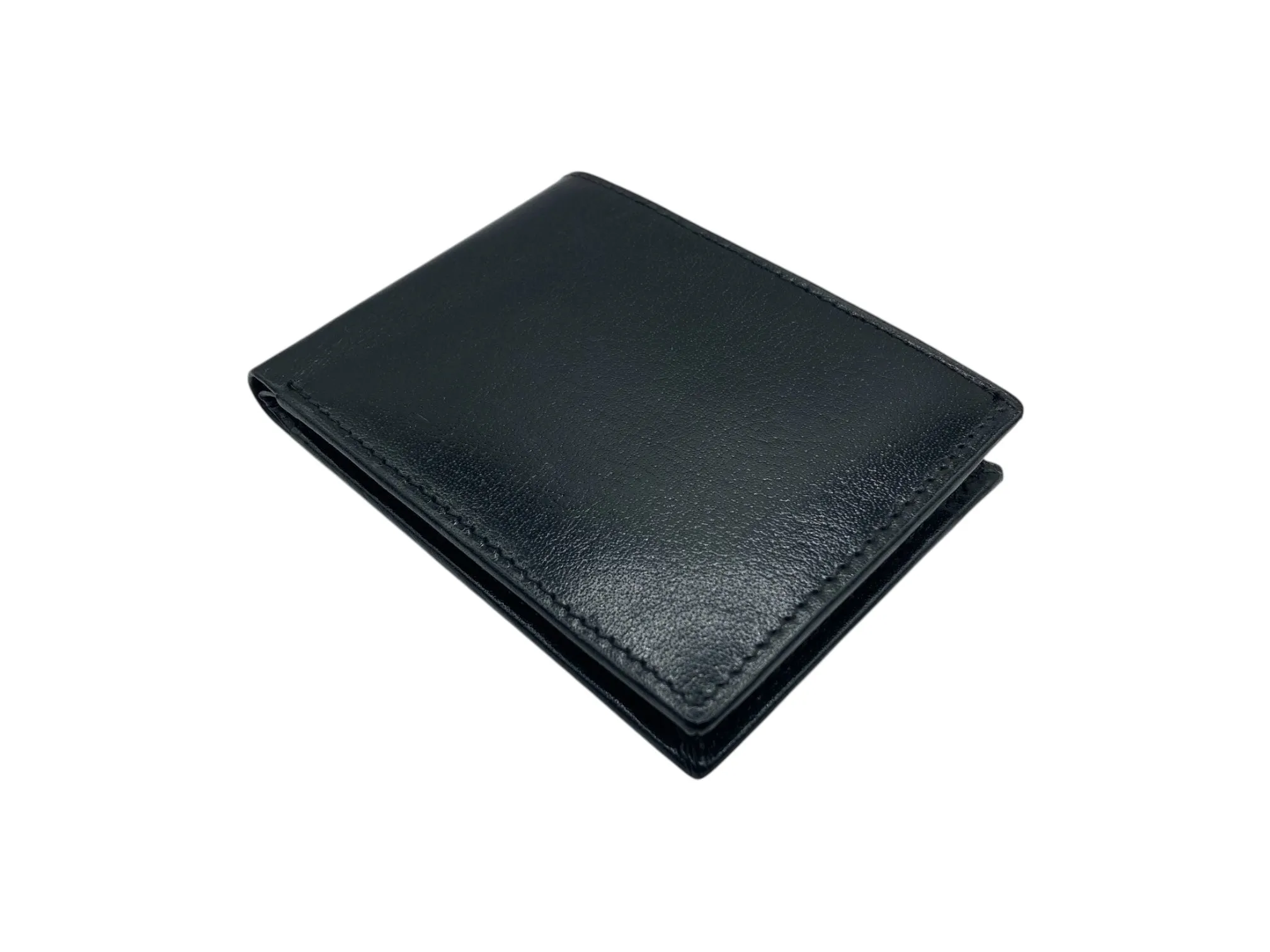 Top Grain Slim & Compact Leather  Billfold Wallet # 1586[B]
