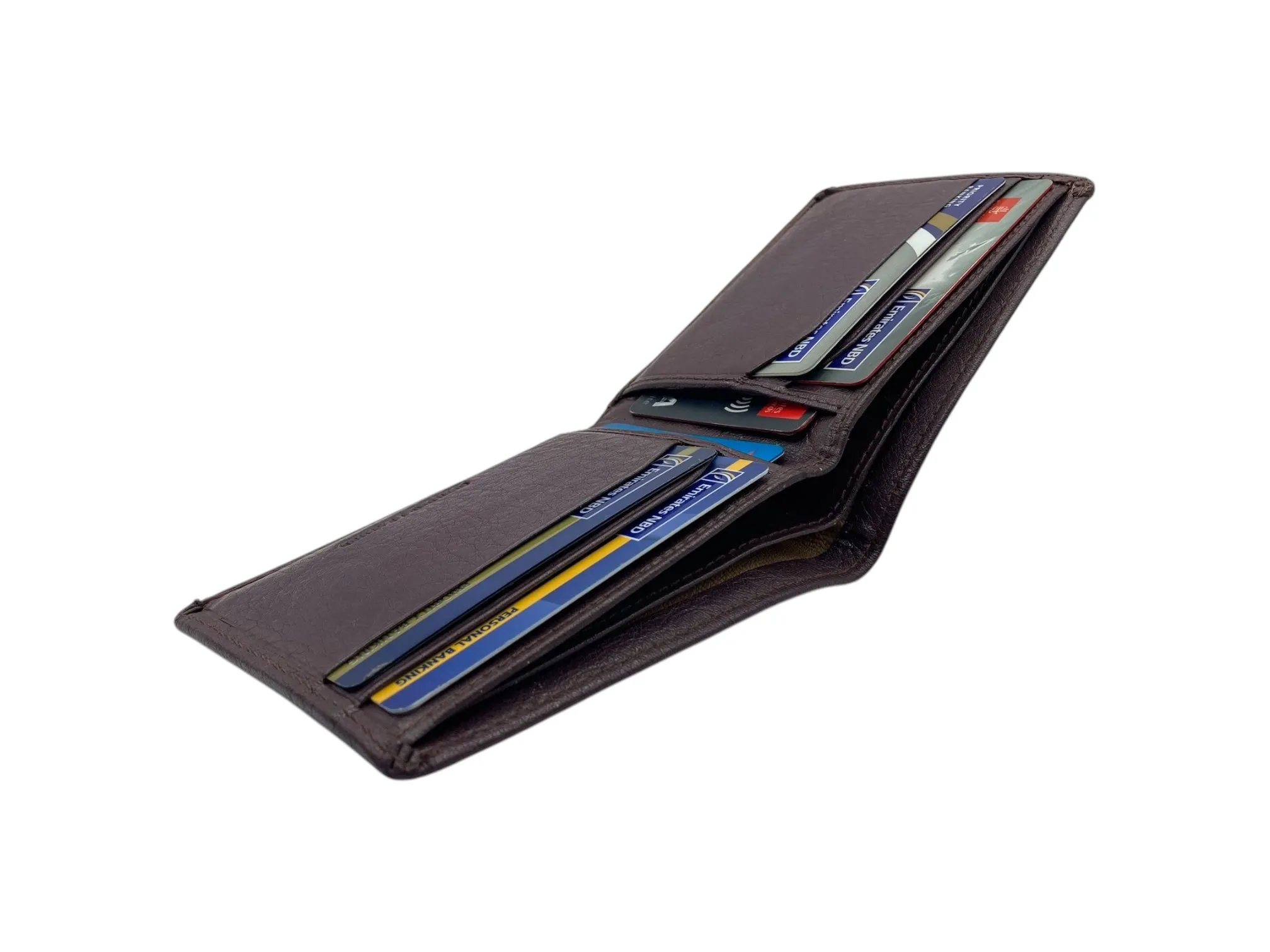 Top Grain Slim & Compact Leather  Billfold Wallet # 1586[B]