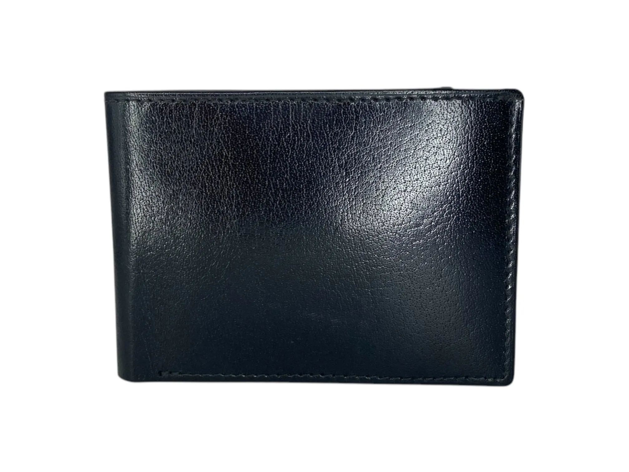 Top Grain Slim & Compact Leather  Billfold Wallet # 1586[B]