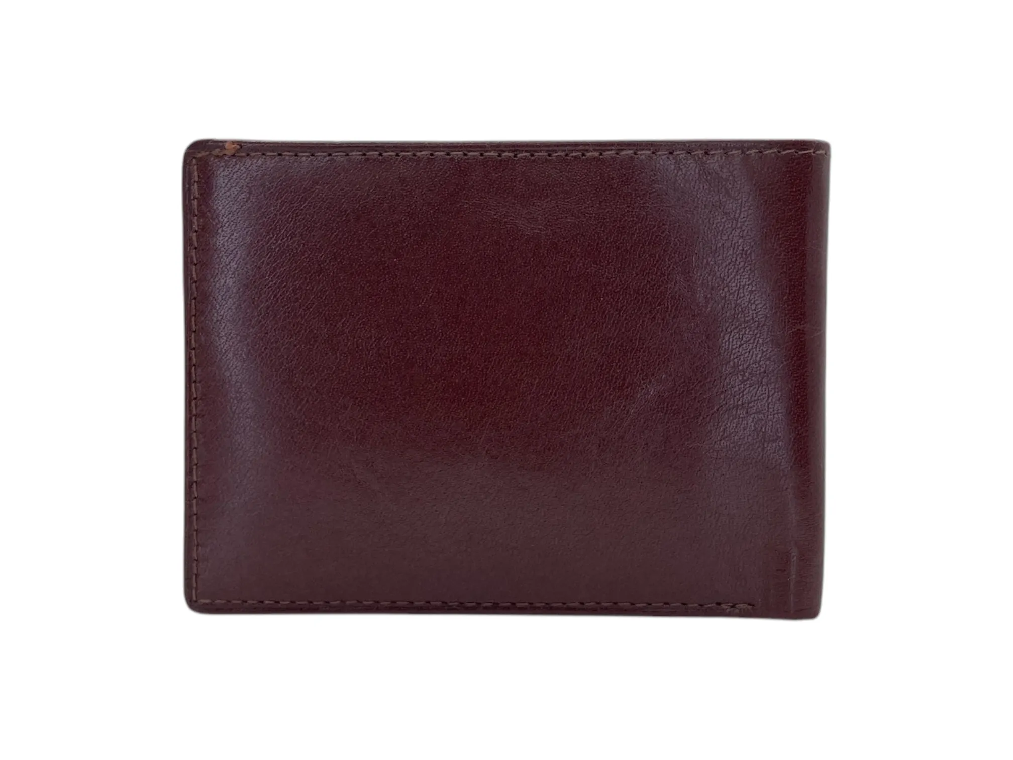 Top Grain Slim & Compact Leather  Billfold Wallet # 1586[B]