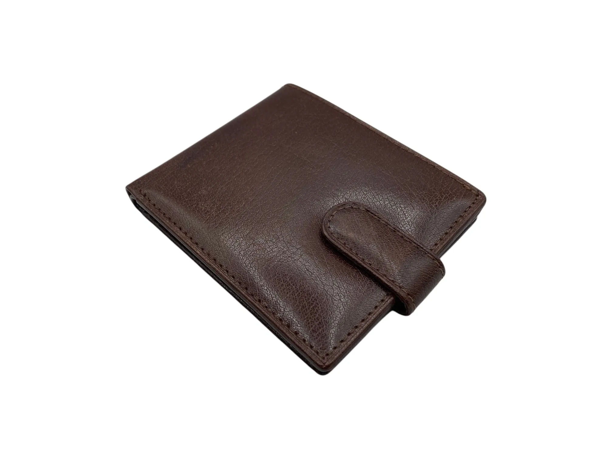 Top Grain Slim & Compact Leather  Billfold Wallet # 1587 [LOOP]